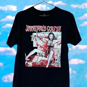 Jennifer's Corpse Graphic T-Shirt - Black and Red